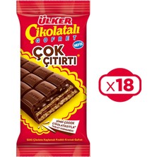 Ülker Çikolatalı Gofret Çok Çıtırtı 100 gr x 18 Adet