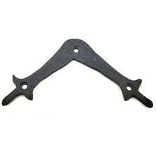 MiraLive Antika Tarz Dekoratif Pirinç Zambak Gönye - Üst, 107X107 Mm, Oksit