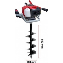 Tomking EA52P Toprak Burgu Makinası 200 mm