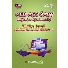 Pegem Kampüs 2026 MEB-AGS ÖABT Coğrafya Öğretmenliği Türkiye Geneli Online Den