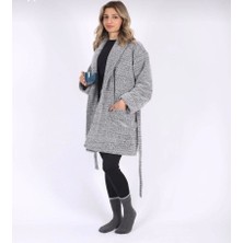 Miz Home Collection Welsoft-Polar Kırçıllı Şal Yaka Sabahlık