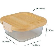 Ünsal Showroom Patina Kilitli Cam Saklama Kabı 800 ml B6480