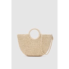 Oggo Hasır Büyük Boy El & Çapraz Çanta