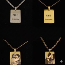 Serenity Aksesuar Kişiselleştirilebilir Çelik Fotoğraflı Kolye