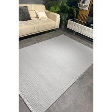 Halı Sepeti Luxess Bukle 1120 Gri Hav Toz Vermez Salon Halısı Kesme Halı Yolluk Kaymaz Taban Halı