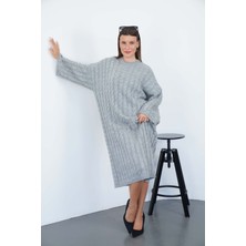 Pico Giyim Örgü Desen Triko Elbise