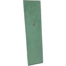 Megass Dekor Moscow Model Süet Kumaş Yeşil Renk 40/10 cm Ayaklı Takı Sergileme Standı
