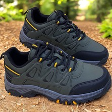 KAFKASLAR AYAKKABI Trackıng Haki Yeşil Spor Model Günlük Erkek Çocuk Ayakkabısı