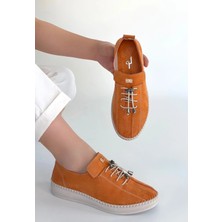 Trivogue Warte Turuncu Süet Bağcıklı Spor Ayakkabı