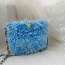 Creatif La Femme Mavi Saçaklı Ipten Omuz Çantası