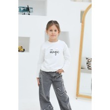 Mutlu Kids Magıc Baskılı Kız Sweat