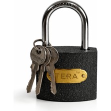 TERA Asma Kilit Siyah 63 mm - Mekanik Güvenlik Çözümü Asma Kilit