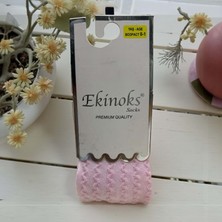 Ekinoks Zigzag Desenli Dikişsiz Koton Kız Çocuk Külotlu Çorap - RYZEÇ007 - Pembe - 0 - 12 Ay Pembe