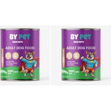 Braventa Collection Bypet Dana Etli Yetişkin Yaş Köpek Maması 1 Adet -400 Gram Konserve 2li Paket