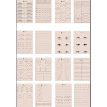 + 1 Adet Iğne Hediye Biomaser Kalıcı Makyaj Eğitimi Pratik Kaş Dudak Liner Kıl Pudralama Tekniği Amaçlı Çift Taraflı Silikon Lateks Modelleri 1 Adet Silikon