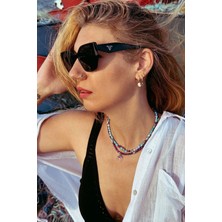 CAPO By Aytaç Yamaç Inci Pembe Kuvars Ametist ve Turkuaz Mercan Taşlı 2li Kolye Seti Doğaltaş Kadın Kolye