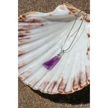 CAPO By Aytaç Yamaç Ametist Taşlı Kolye 316L Çelik Zincirli Erkek Doğaltaş Kolye