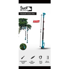 Power Black 2 Metre Uzatmalı Teleskopik Sapı Testere ve Budama Makinelerine Uyumlu