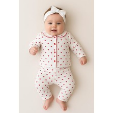 Buufuu Bebek Yenidogan Çocuk Kiz Erkek Pamuklu Oyali Pijama Takımı Hediyelik