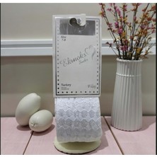 Ekinoks Desenli Dikişsiz Filoş Kız Çocuk Külotlu Çorap - RYZEÇ011 - Beyaz - 5 - 6 Yaş Beyaz