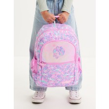 Smiggle Trailblazer Classic Attach Pembe Okul Sırt Çantası Çok Bölmeli Suluk Cepli
