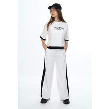 Pantulux Kız Çocuk %100 Pamuk Oversize Yarım Kol Alt-Üst Eşofman TAKIM-EŞT-2017