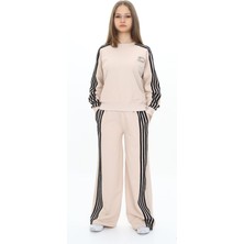 Pantulux Kız Çocuk %100 Pamuk Uzun Kol Oversize Alt&üst Eşofman TAKIMI-EŞT-2032