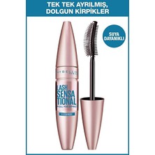 Luua Maybelline New York Lash Sensational Yelpaze Etkili Suya Dayanıklı Siyah Maskara