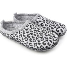 Gezer 15525 Kadın Keçe Kumaş Sessiz Taban Ev-Halı Terliği