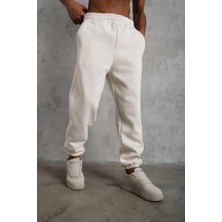 Rawea Fashion Erkek Üç Iplik Alt Eşofman Lastikli - Beyaz