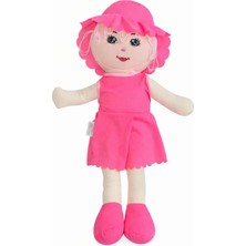 Akar Oyuncak Bez Bebek Özel Yapım Premium Fuşya Pembe 60 cm
