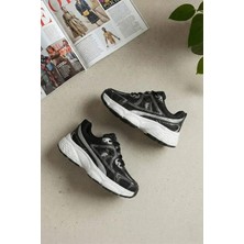 Ayakkabı Fuarı Elit YSFLT329 Kadın Klasik Sneaker Siyah - Beyaz