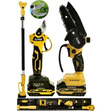 Power Black 3 Lü Set Tek Lazer Kesim Kutuda 2 Pala 2 Zincir 2 Batarya 18 V