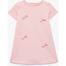 Koton Kurdele Detaylı Kısa Kollu Bisiklet Yaka Elbise