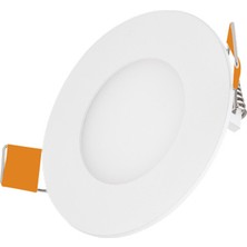 Adal Pano 6W LED Panel Beyaz Kasa Beyaz Işık 2 Adet