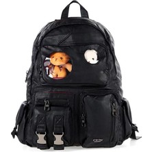 Cambridge Polo Club Çok Gözlü Deri Görünümlü Ayıcıklı  Günlük Sırt Çantası 17449