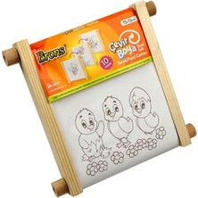 Puti Çevir Boya Tuval Seti 15X15 Farklı Desenler - 2 Adet