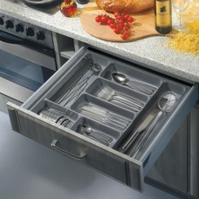 Hafele Smart Çatal & Kaşıklık Düzenleyici Gri - 48X54 cm