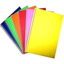 Çınar 120 Yaprak Çizgili A4 Defter Spiralli Karton Kapak - 3 Adet