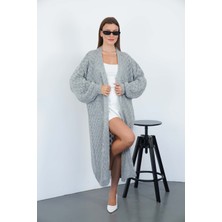 Pico Giyim Baklava Desenli Örme Triko Hırka