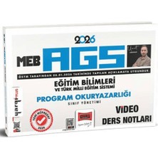 Yargı Yayınevi 2026 Meb-Ags Eğitim Bilimleri ve Türk Milli Eğitim Sistemi Program Okuryazarlığı Sınıf Yönetimi Video Ders Notları