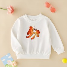 Cda Premium Tatlı Japon Balığı Unisex Çocuk Sweatshirt