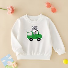 Cda Premium Yarışçı Tilki Unisex Çocuk Sweatshirt