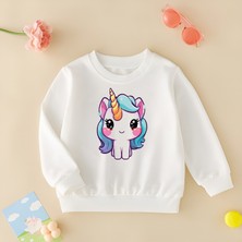 Cda Premium Minik Unicorn Unisex Çocuk Sweatshirt