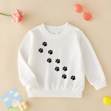 Cda Premium Tatlı Patiler Unisex Çocuk Sweatshirt