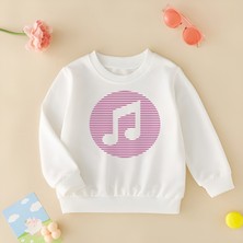 Cda Premium Mor Nota Unisex Çocuk Sweatshirt