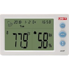 Unit A13T Dijital Saatli Sıcaklık ve Nem Ölçer