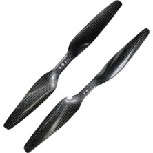 Voltaj 1555 Karbon Fiber Drone Pervane Seti Cw Ccw Siyah