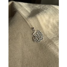 CAPO By Aytaç Yamaç 925 Ayar Gümüş Allah Yazılı Zirkon Taşlı Kolye