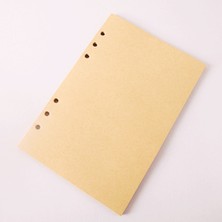 River World Çizgisiz Desenli Deri Yaprak Defter